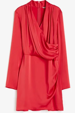 H&M Drapiertes Wickelkleid