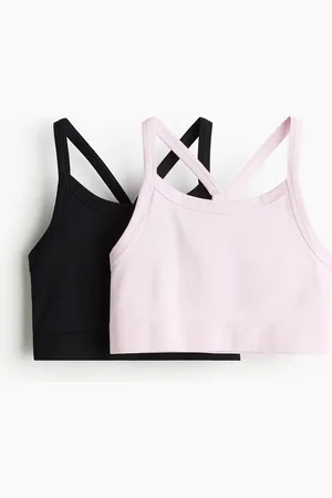 H&M 2er-Pack Seamless Sporttops mit DryMove™