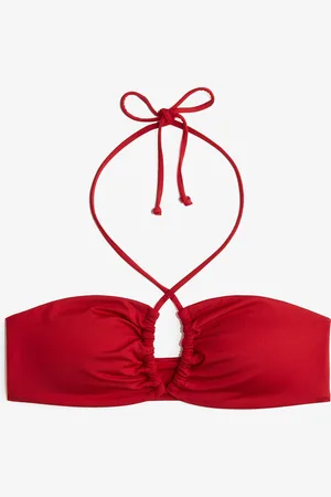 H&M Wattiertes Neckholder-Bikinitop