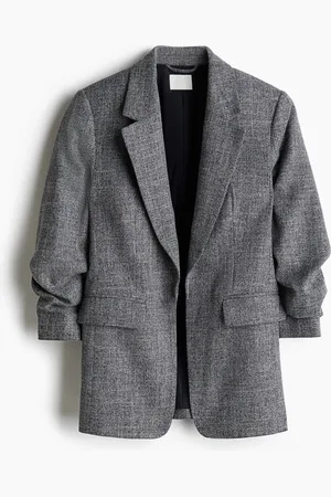 H&M Blazer mit gerafften Ärmeln