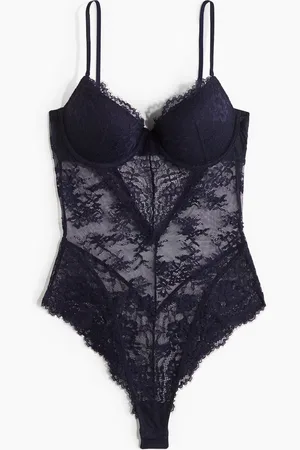 H&M Spitzenbody mit Push-up