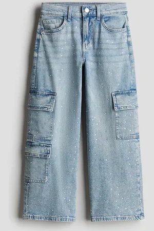 H&M Loose Fit Wide Leg Cargo Jeans