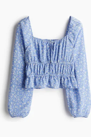 H&M Gecrinkelte Bluse