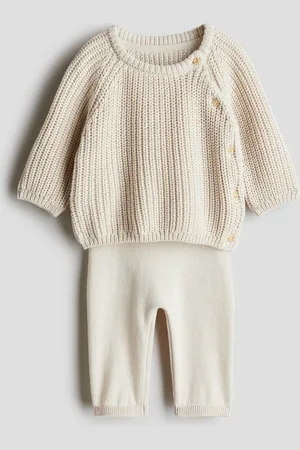 H&M 2-teiliges Set aus Baumwollstrick