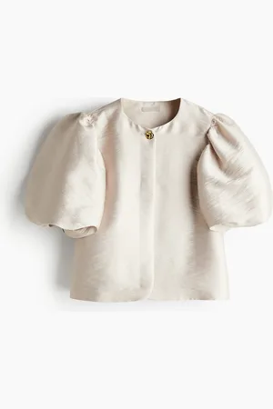 H&M Bluse mit Ballonärmeln