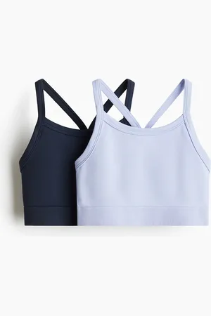 H&M 2er-Pack Seamless Sporttops mit DryMove™