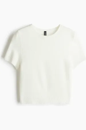 H&M T-Shirt aus Feinstrick