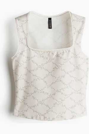 H&M Tanktop mit Picot-Besatz