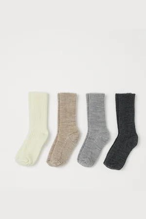 H&M 4er-Pack Socken aus Wollmix