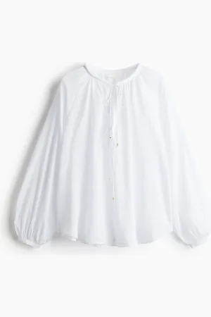 H&M Bluse mit Bindedetail