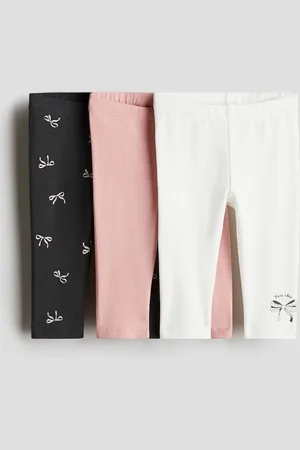 H&M 3er-Pack Leggings aus Baumwolljersey