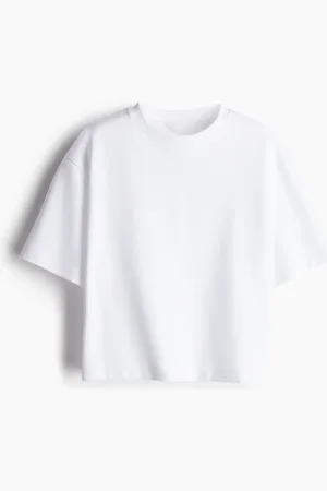 H&M Kastiges T-Shirt aus Interlock-Jersey
