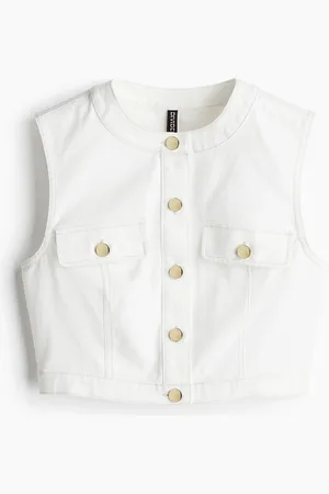H&M Crop-Top aus Denim