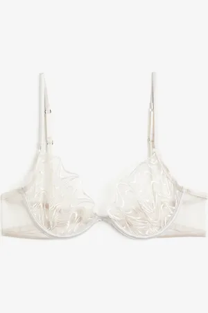 H&M Unwattierter Bügel-BH mit Stickereien