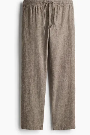 H&M Hose aus Leinenmix in Regular Fit