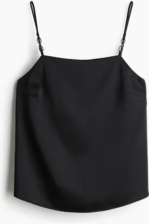 H&M Satin-Trägertop mit Strassdetail