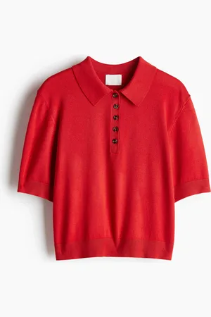 H&M Poloshirt aus Feinstrick