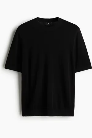 H&M T-Shirt aus Ajourstrick in Regular Fit