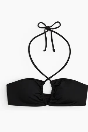 H&M Wattiertes Neckholder-Bikinitop