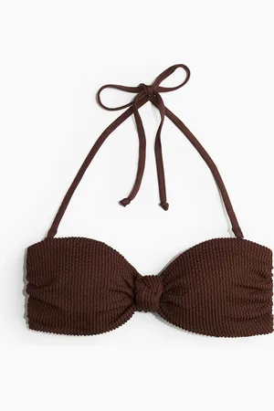 H&M Wattiertes Bandeau-Bikinitop