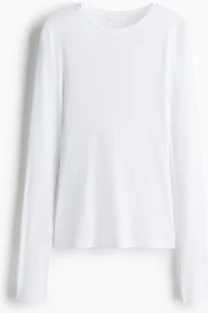 H&M Geripptes Baumwollshirt