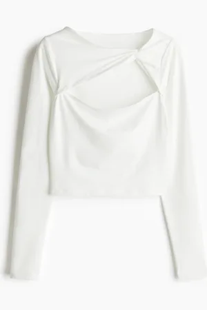 H&M Kurzshirt mit Twistdetail