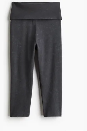 H&M Gerippte Capri-Leggings