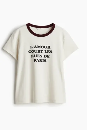 H&M Figurnahes Baumwoll-T-Shirt