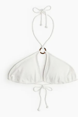 H&M Wattiertes Neckholder-Bikinitop