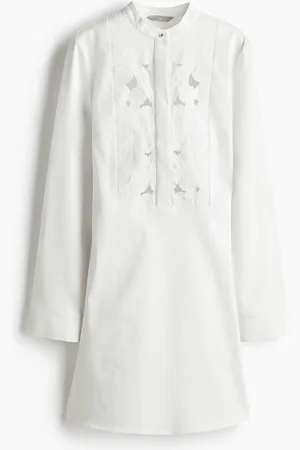 H&M Kleid mit Broderie Anglaise