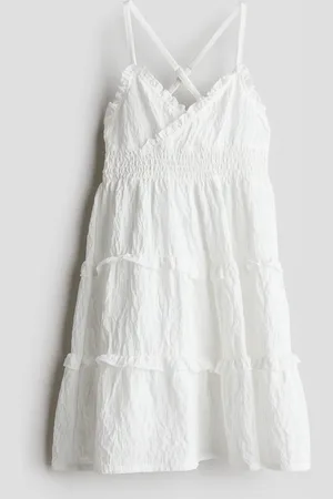 H&M Gesmoktes Kleid mit Volants