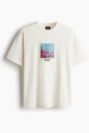 H&M Bedrucktes T-Shirt in Loose Fit