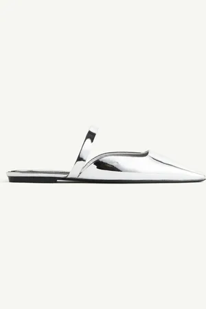 H&M Pantoletten mit Metallic-Beschichtung