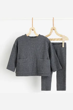 H&M 2-teiliges Set in Rippjersey