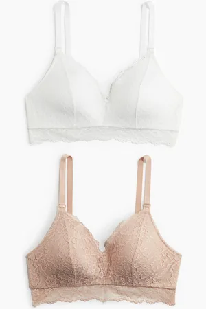 H&M MAMA 2er-Pack Wattierte Still-BHs aus Spitze