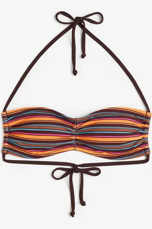 H&M Wattiertes Bandeau-Bikinitop