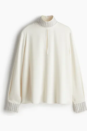 H&M Bluse mit Nietendetail