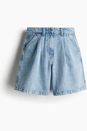 H&M Jeansshorts mit Falten