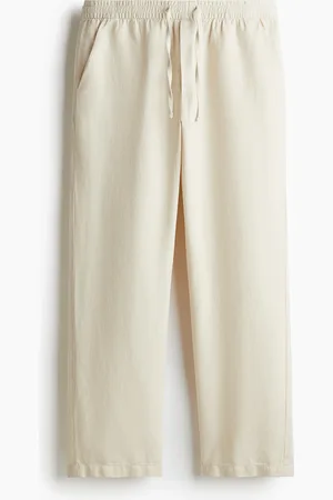 H&M Hose aus Leinen in Relaxed Fit