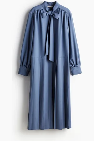 H&M Kleid mit Bindekragen