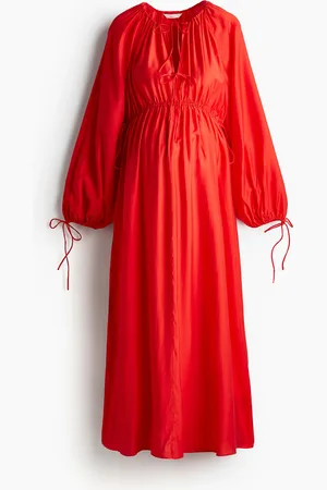 H&M MAMA Maxikleid mit Kordelzügen