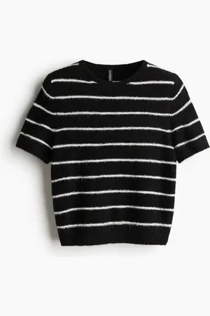 H&M T-Shirt aus Feinstrick