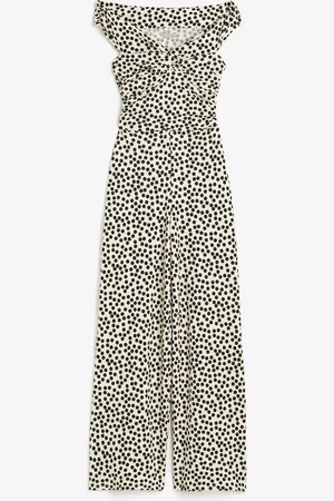 H&M Off-Shoulder-Jumpsuit mit Twist-Detail