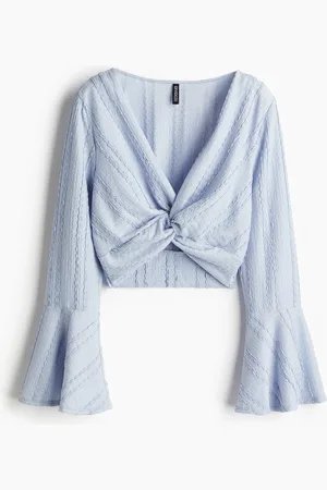 H&M Kurzshirt mit Twistdetail