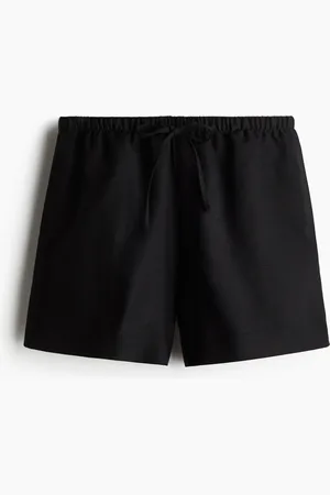 H&M Kordelzugshorts aus Leinenmix