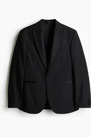 H&M Smokingjacke aus Wollmix in Slim Fit