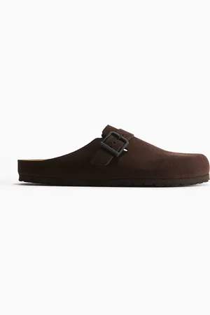 H&M Pantoletten aus Veloursleder