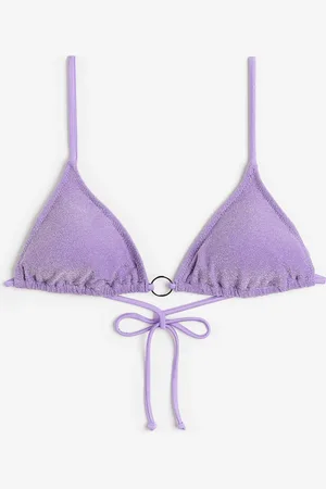 H&M Wattiertes Triangel-Bikinitop