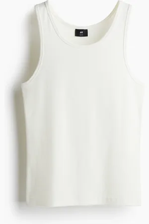 H&M Geripptes Tanktop in Slim Fit