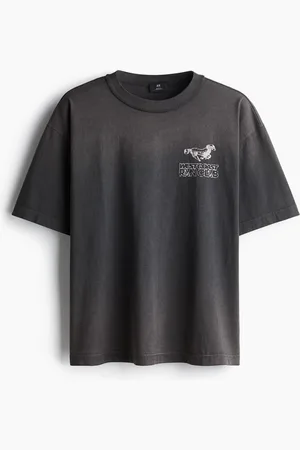 H&M Bedrucktes T-Shirt in Loose Fit